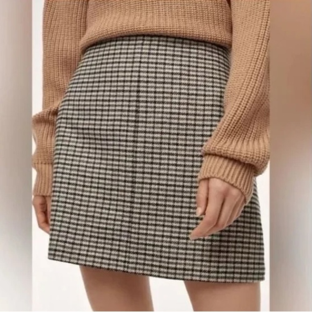 Artiza | Wilfred Essonne Plaid Wool Cashmere Mini Skirt